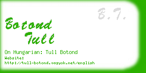 botond tull business card
